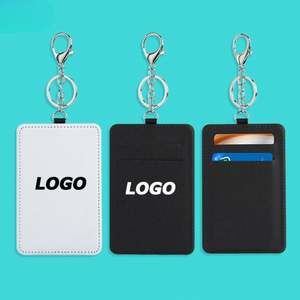 Porta Tarjetas de Identificación Personalizado por Sublimación con Llavero, Porta Tarjetas de Trabajo Portátil para Regalos Promocionales y Pases de Viaje - Product Image 1