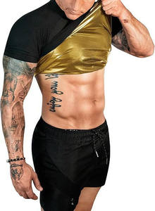 Camisetas de Sauna King Mcgreen <span class=keywords><strong>Star</strong></span> para Hombre, Camiseta Deportiva de Manga Corta con Compresión para Gimnasio, Ejercicio, Pérdida de Peso, Quema de Grasa, Moldeadora - Product Image 2