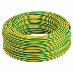 Cavo elettrico Unifilar FS17 10mmq giallo verde 25 metri - Product Image 1