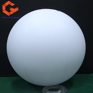 Globo Inflable de Helio de PVC Blanco de 1 m, 1,5 m, 2 m, 3 m, Globo Decorativo con Luces LED, Esferas Inflables Publicitarias - Product Image 1