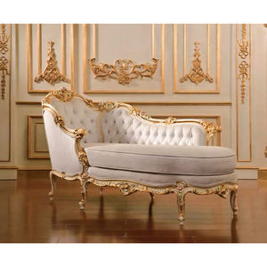 Luxo Estilo Italiano Royal King <span class=keywords><strong>Bed</strong></span> Set <span class=keywords><strong>Golden</strong></span> Trim Button adornado De Couro Alto Francês De Madeira Ajustável Sala - Product Image 4
