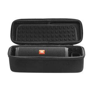 JBL เคสแข็งแบบพับได้5สำหรับเดินทาง,กระเป๋าใส่ของ JBL Flip 4แข็งพร้อมถุงตาข่าย