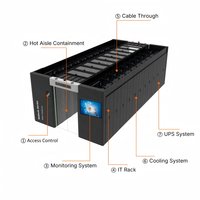 Centre de données modulaire préfabriqué tout-en-un avec surveillance intelligente - Micro centre de données écoénergétique pour salle de serveurs d'entreprise