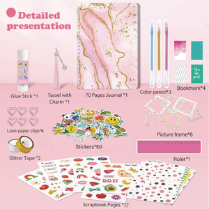 Nghệ Thuật Thủ Công quà tặng cá nhân Nhật ký công cụ cho thanh thiếu niên trang trí của bạn kế hoạch tổ chức Kit cho nhật ký <span class=keywords><strong>DIY</strong></span> Tạp Chí thiết lập cho cô gái - Product Image 5