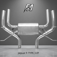 Échappement arrière en acier inoxydable de haute qualité adapté à la Jaguar F-Type 3.0T, avec double tuyau en option et quatre embouts de sortie
