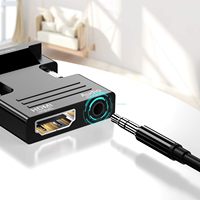 Convertisseur HDTV vers VGA avec audio, adaptateur HDTV vers VGA 1080P avec prise audio 3,5 mm pour moniteur/projecteur/PC/décodeur