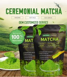 Polvo Matcha con Sabor Orgánico 100 g/botella de té instantáneo con sabores sabrosos como vainilla Mango Lychee Etc. - Product Image 3