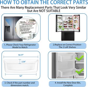 Estante <span class=keywords><strong>para</strong></span> Puerta de Refrigerador WPW10212139, Compartimento Izquierdo, Compatible con Refrigeradores Maytag y <span class=keywords><strong>Whirlpool</strong></span>, Reemplaza W10212139 - Product Image 3