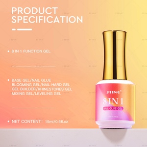 JTING Nouvelle Arrivée Gel de Construction 8-en-1 pour Ongles, Colle, Gel de Base Durcissant, Mélange et Nivellement, OEM ODM - Product Image 5