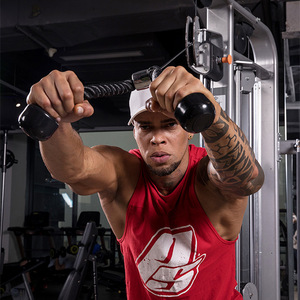 Système de <span class=keywords><strong>poulie</strong></span> d'entraînement de <span class=keywords><strong>musculation</strong></span> multifonctionnel Gym Fitness Lat Pulldown Bar Rope Attachment for Power <span class=keywords><strong>Cage</strong></span> - Product Image 2