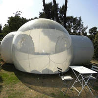 Tentes à bulles gonflables Hôtel de luxe Resort Glamping Tente à dôme gonflable transparente Maison à bulles gonflable transparente pour le camping