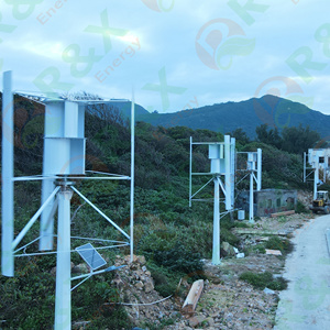 Éoliennes à axe vertical 110V-380V 5KW-30KW, éolienne industrielle avec pales en aluminium, moteur triphasé RX-HV - Product Image 6