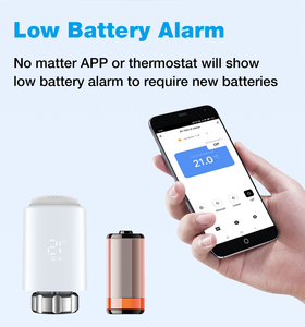 Contrôle vocal Tuya Alexa ZigBee3.0 vanne de <span class=keywords><strong>radiateur</strong></span> thermostatique programmable maison intelligente contrôleur de température en PVC économie d'énergie - Product Image 6