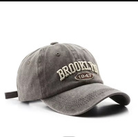 Gorra de Béisbol de 6 Paneles, Estilo Vintage, 100% Algodón Lavado, Unisex, Estilo Instagram, Versátil, Transpirable, para Primavera/Verano