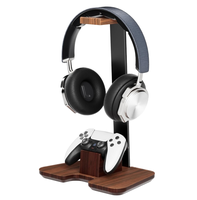 Support multifonction en bois pour manettes et casque – Accessoire de jeu pour salon – Type sur pied