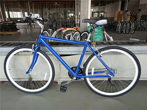 Bicicleta Urbana de 21 Velocidades con Cuadro de Aluminio, Neumáticos Blancos 700C, Bicicleta Urbana para Adultos para el Uso Diario - Product Image 2