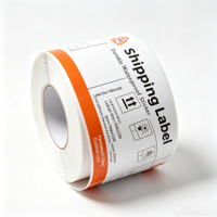 Label Kemasan 2''x1'' Tahan Air Perekat Termal Label Pengiriman Alamat Pos Stiker Barcode Gulungan Daya Rekat Kuat