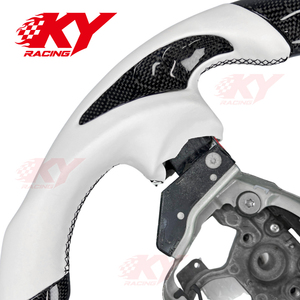 อุปกรณ์ตกแต่งรถยนต์สำหรับ Nissan 370Z NISMO GT Coupe Infiniti FX35 FX37 FX50 พวงมาลัยคาร์บอนไฟเบอร์แบบกำหนดเองพร้อมไฟ LED แสดงรอบเครื่องยนต์ - Product Image 2