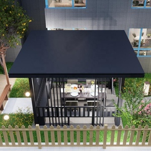 Pérgola Residencial Contemporánea <span class=keywords><strong>de</strong></span> Aluminio <span class=keywords><strong>de</strong></span> <span class=keywords><strong>Estilo</strong></span> Moderno Personalizada <span class=keywords><strong>de</strong></span> Lujo en Oferta, con Doble Vidrio Low-E, Independiente, para Patio Trasero - Product Image 1