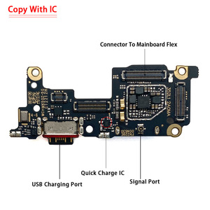 Placa de Carga Móvil con Diseño de Barra para Mi 12T/Mi 12T Pro, Reemplazo del Puerto de Carga Principal Flexible y Lector de <span class=keywords><strong>Tarjeta</strong></span> <span class=keywords><strong>SIM</strong></span> para Teléfono - Product Image 2