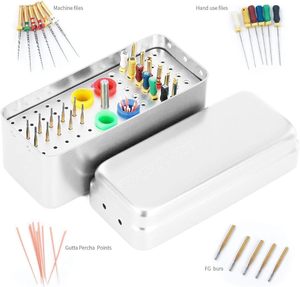 Bloques para fresas dentales autoclavables, 60 orificios, para desinfección de fresas de diamante, con caja organizadora de aluminio con tapa medible - Product Image 6
