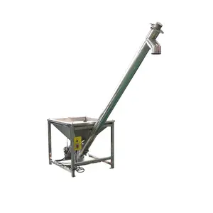 XC Low Noise Screw Conveyor Spring Flexible Auger Inclined Conduct Pmma Powder Screw Conveyor For Cement Machine