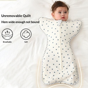 <span class=keywords><strong>Saco</strong></span> de <span class=keywords><strong>dormir</strong></span> de algodón para bebé, anti-sobresalto, antibacteriano, que absorbe la humedad, con mangas desmontables y cremallera. - Product Image 4