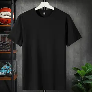 Camiseta masculina de alta classe, 100% algodão, logotipo personalizado, impressão personalizada, camiseta grande lisa