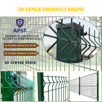 Clôture de jardin personnalisée pour la sécurité extérieure de la maison, en treillis soudé 3D courbé, antirouille, galvanisé, revêtement PVC, écologique, facile à installer
