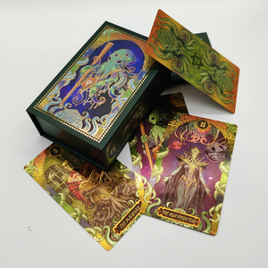 传奇克苏鲁豪华金箔聚氯乙烯塔罗牌扑克牌圆滑磁盒旧神耳语 - Product Image 3