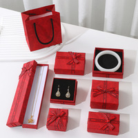 Boîte à bijoux personnalisée, boîte cadeau, emballage en papier rigide pour bague, collier, rangement de luxe, vente en gros