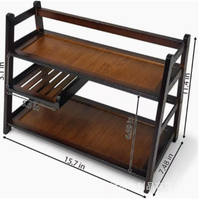 Étagère de comptoir à 3 niveaux pour matcha, support de rangement pour tasses à café, présentoir de mugs, organisateur de bureau de cuisine pour tasses à thé et à café