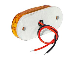 Indicadores de marcador lateral para remolque de camión, luz de freno de señal de coche, luz trasera de advertencia, de 24V LED, lámpara de advertencia, blanco y amarillo - Product Image 3