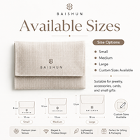 Pochette en coton et lin avec rabat, logo personnalisé, sérigraphie, estampage à chaud, broderie, OEM, ODM, faible MOQ