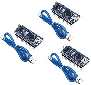 AIsmartlink 5V 16M Micro Contrôleur Compatible <span class=keywords><strong>Nano</strong></span> Board V3.0 ATmega328P/CH340 Pour <span class=keywords><strong>Arduino</strong></span> <span class=keywords><strong>Nano</strong></span> (avec Câbles) - Product Image 1