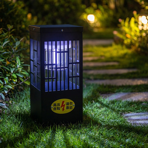 <b>Solar</b> <b>Powered</b> Mosquito Killer <b>Lamp</b> Outdoor Waterproof LED Light For Garden Courtyard Villa Park Electric 220V Black Stainless - Product Image 2