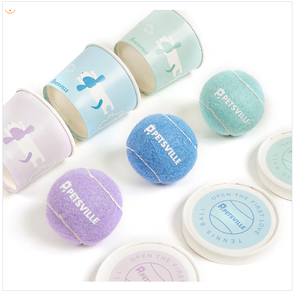 JOYPETペットサプライヤー環境にやさしいカスタムロゴ投げ犬の噛むおもちゃ卸売ゴムペットテニスボールインタラクティブ犬のおもちゃボール - Product Image 1