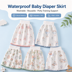 Falda Impermeable para Bebés, Lavable, para Entrenamiento de Orinal, para Niños Pequeños, OEM al por Mayor, con 3 Capas Antifugas, Suave y Transpirable - Product Image 1