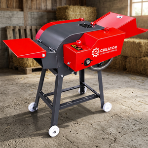 Nouvelle machine à hacher le foin électrique robuste |   Coupe-herbe agricole pour fourrage |   Structure en acier d'une capacité de 1 tonne/heure pour l'élevage de bovins - Product Image 3