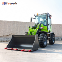 Produsen Wheel Loader Roda Kecil Euro 5 EPA China 800KG 1 Ton Mini Traktor Loader Loader Kompak Eropa Pengiriman Cepat