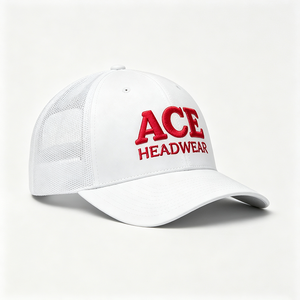Gorra Trucker Unisex Personalizada con Bordado 3D en Relieve, Lona y Malla Trasera, Blanca, Estilo Snapback, Transpirable para Verano y Exteriores, Venta al por Mayor - Product Image 4