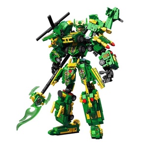 103334-5 Robot Mecha Zhao Yun Guan Yu Lu Bu Giocattolo da Costruzione in Plastica ABS Regalo per Ragazzi - Product Image 1