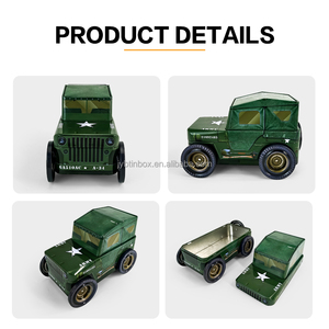 JYB Lata de Metal con Diseño de Jeep, Ecológica, para Guardar Galletas, Dulces, Chocolate, Recipiente de Metal con Diseño de Jeep, Regalo de Cumpleaños para Niños - Product Image 5