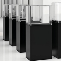 Acryl Sockel Sockel Display Würfel stehen benutzer definierte Museum Boden stehende Vitrine Acryl Boutique Vitrine