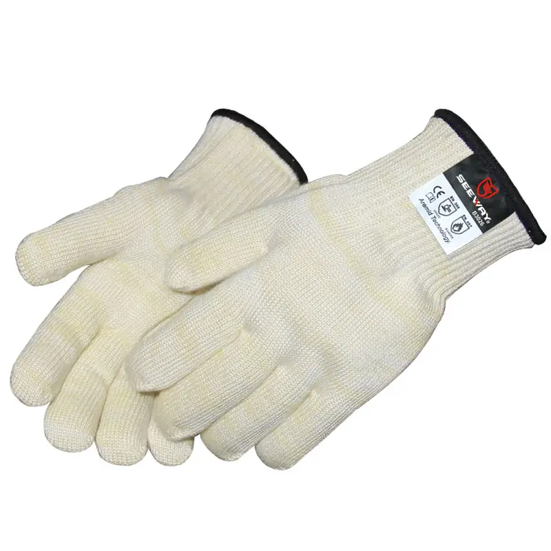 Seeway EN407 высокожаропрочные огнестойкие перчатки Арамидные перчатки для гриля барбекю
