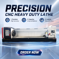 Tour CNC horizontal robuste CK61125, portée de coupe 1250 mm, pour le travail de gros arbres