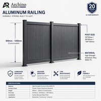 Clôture en aluminium 6063 T5 personnalisée, écran de sécurité, séparateur de jardin décoratif, enclos paysager durable, directement de l'usine