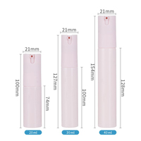 Vaporisateur de parfum de voyage 20ml 30ml emballage cosmétique vide en plastique PET pour sérum de soin de la peau bouteille de parfum de voyage à brume fine