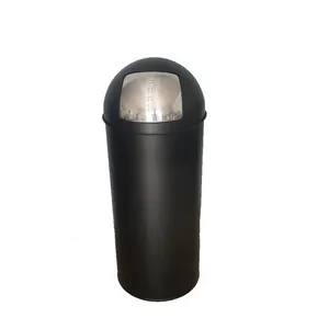 ステンレス鋼オープントップドーム廃棄物容器ゴミ箱17L