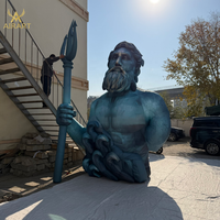 Statue gonflable publicitaire de Poséidon pour événements promotionnels de centres commerciaux, décoration de statue grecque personnalisée